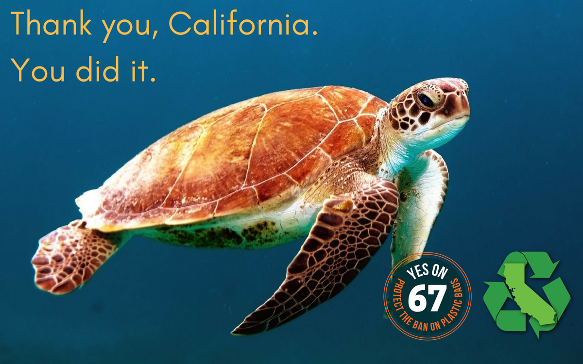 Thank you, California, for standing up for California values at the polls yesterday! <a href="/CAYeson67/">Yes on 67</a> <a href="/NoProp65/">VoteNoProp65</a>