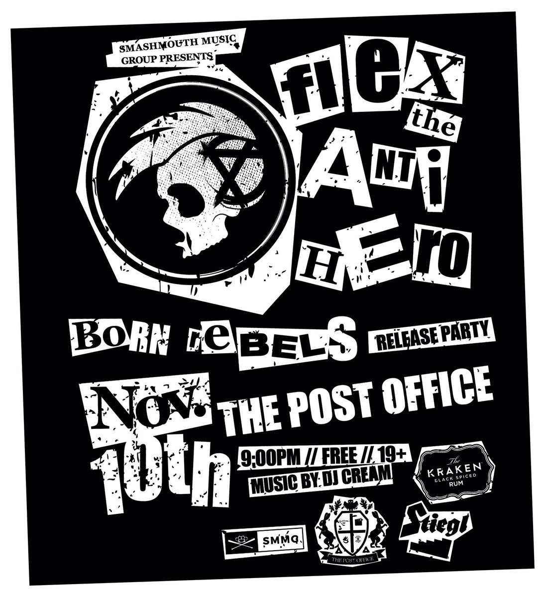 SirSugeWhite's tweet photo. Friends! RSVP to @FlexTheAntihero's #BornRebels Release Party THURSDAY - November 10th // FREE @KrakenRum & @StieglBier // 9:00PM // 19+ https://t.co/kOXBpSSn7V