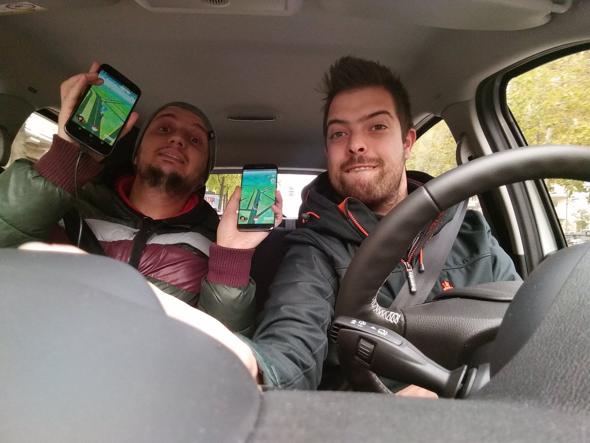 DjPralla's tweet photo. Qui è quando ho convinto @drleto che avremmo fatto i milioni con #PokémonGo.
#PoKamon #FordKaPlus https://t.co/19ZGBpAHax