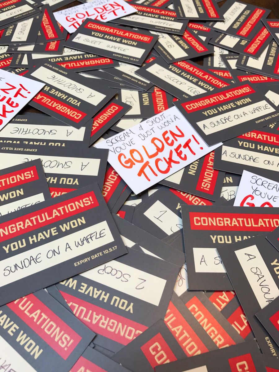 Every customer will receive one of these tomorrow for our 2nd birthday🎉🎁🍦✨