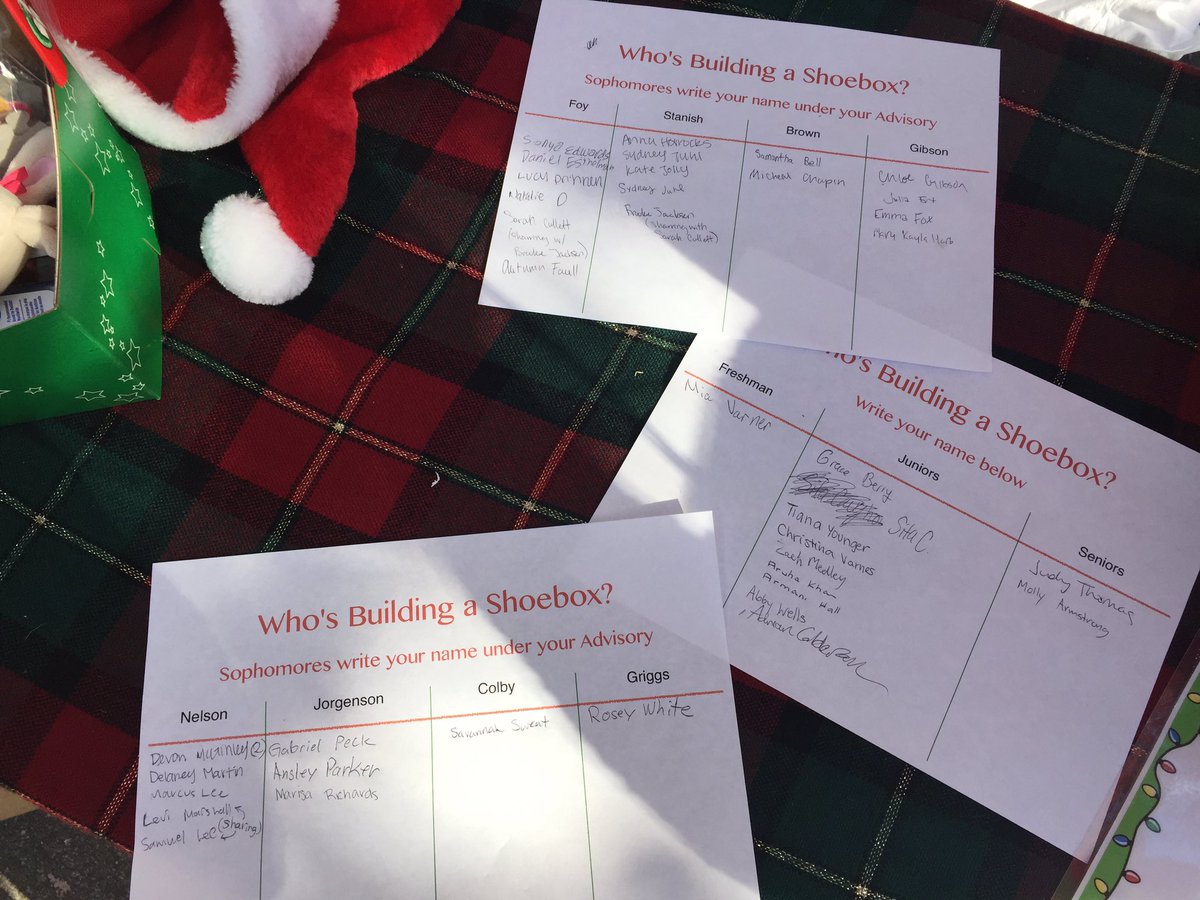 ln_2019's tweet photo. Okay, so here's what we have so far!Let's get these kids some presents🎁🎉🎁fyi it looks like Foy's advisory is in the lead #ipackedashoebox https://t.co/CpgQr5yb6h