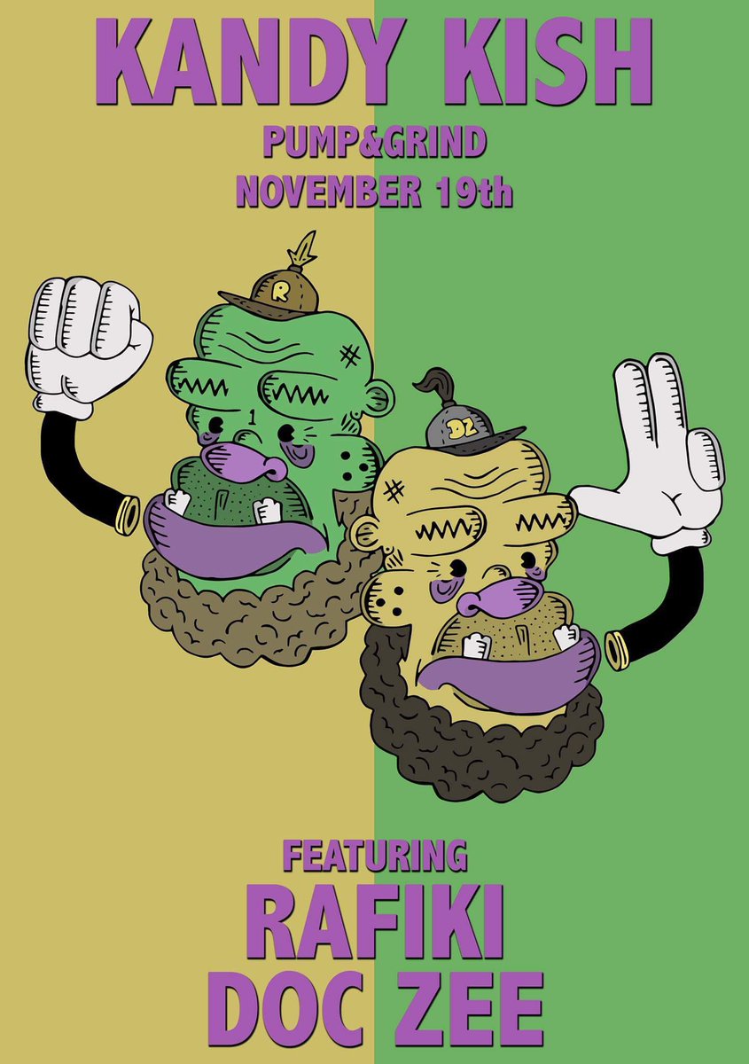 Back again
Kandy Kish 
<a href="/pump_and_grind/">Pump & Grind</a> Ipswich
#gig #Ipswich #england #suffolk #hiphop #house #postdub #electronic #music #rafiki #kandykish