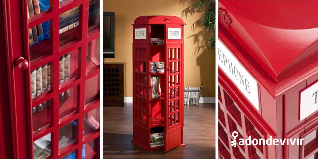 adondevivir's tweet photo. ¿Quieres tener lo mejor de Londres en tu sala? Este armario inspirado en las cabinas telefónicas de la ciudad puede ser el ideal para ti. https://t.co/irqYdBm4fE