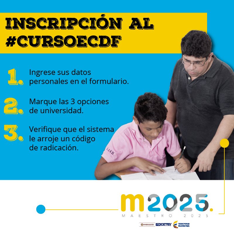 ICFEScol's tweet photo. Profe, quedan pocos días para que te inscribas al #CursoECDF. Inscríbete aquí: https://t.co/oqnlaTUxa8 … https://t.co/csbUtHldrz