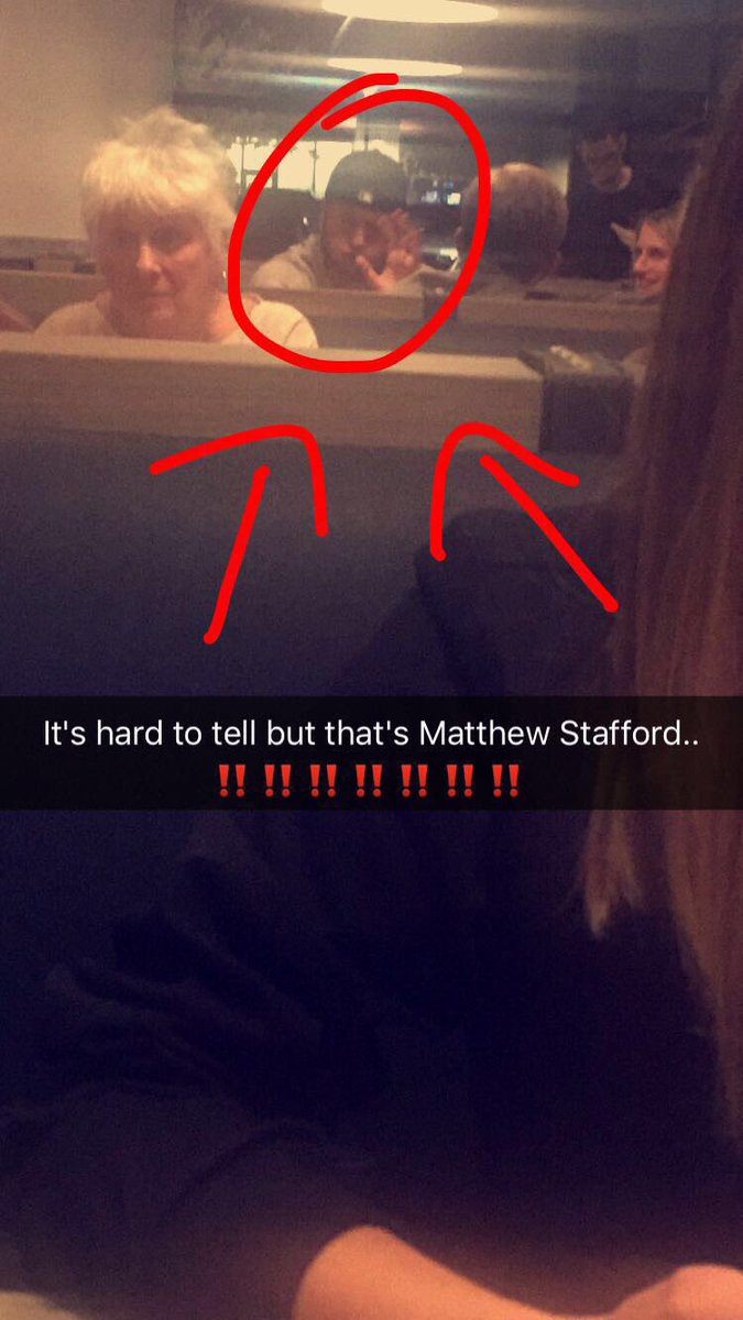 k_straub822's tweet photo. In non political news. CQ &amp; I had dinner with Matt Stafford last night. He likes tacos as well... https://t.co/EA88bqMu1x