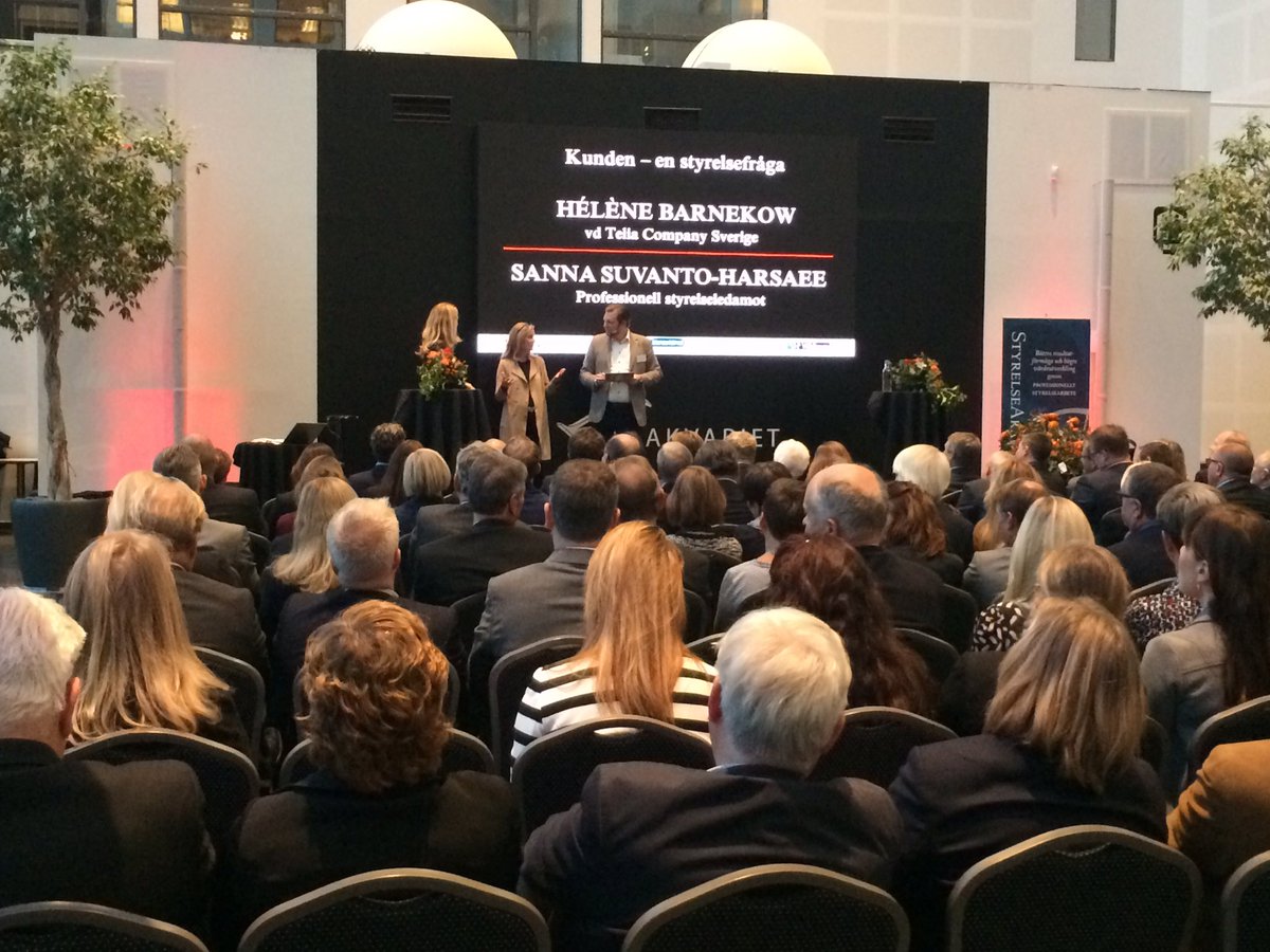 jowendel's tweet photo. "Make unexpected partnerships" says @HBarnekow, CEO @TeliaSverige. #storastyrelsedagen https://t.co/ru36gt72WF