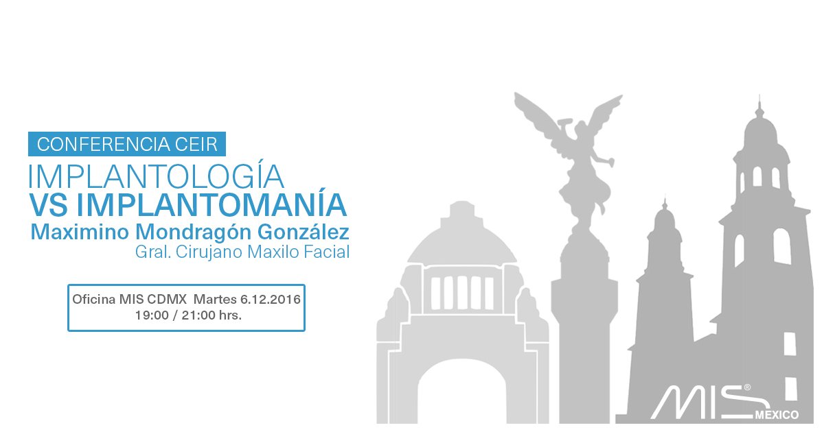 MISMexico1's tweet photo. Conferencia de #Implantología vs Implantomanía el próximo 6 de Diciembre Confirmar asistencia en: educacion@misimplants.com.mx https://t.co/cPWdXu6Qle