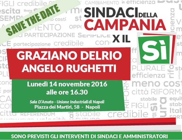Non mancate. #bastaunSi