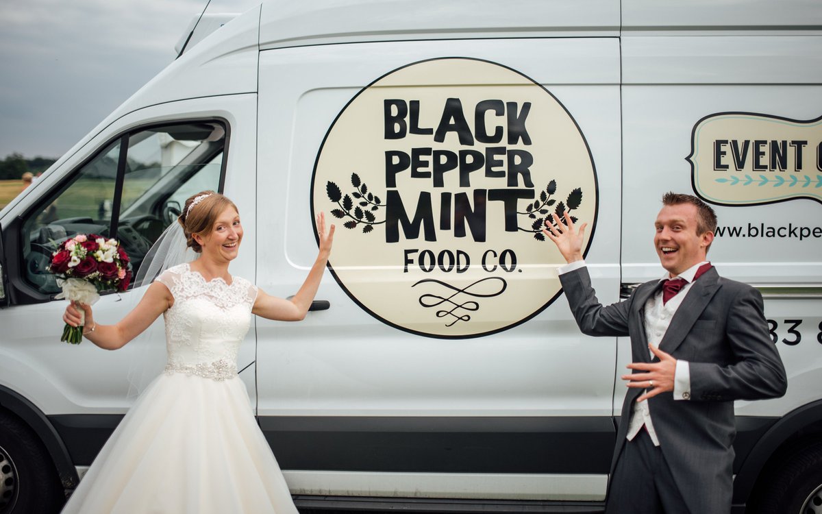 BPMFoodCo's tweet photo. A gloomy day calls for one of our favourite photos of the lovely Sarah &amp; Jonny back in 2015! #humpdayfun #happycouple #BlackPeppermintmagic https://t.co/tbRzy4dneO
