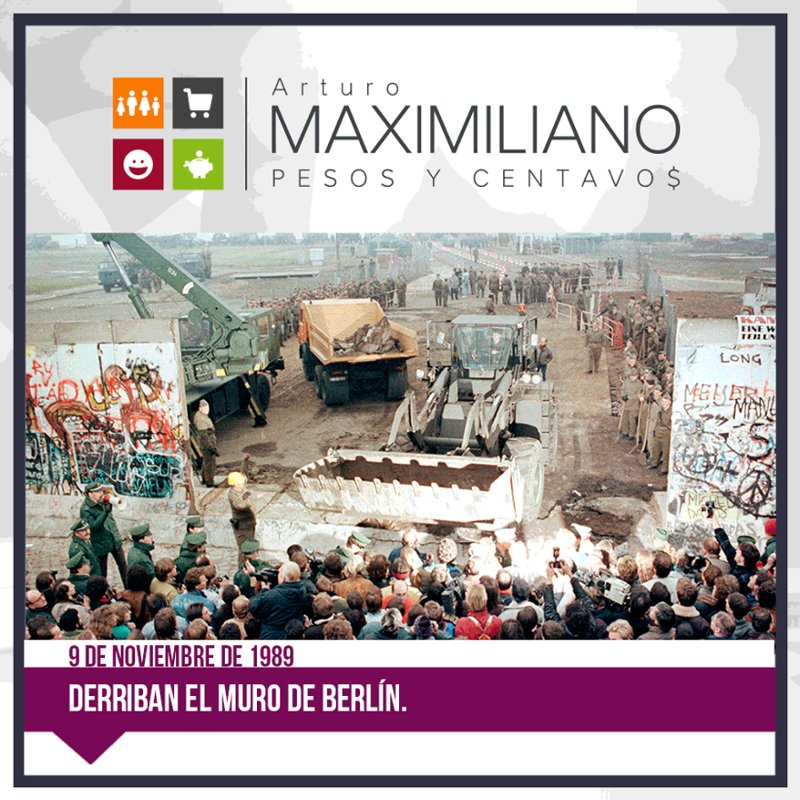 arturomaxgp's tweet photo. La caída del muro que dividió Berlín durante 28 años, forma parte de los momentos más importantes de la historia del siglo XX. https://t.co/EpRSzPLlD7