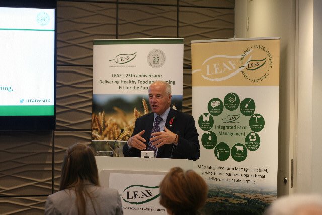 LEAF_Farming's tweet photo. What a wonderful day - the Rt Hon Michael Jack CBE brings the #LEAFconf16 to a close with a summary of what we have learnt today https://t.co/hXclHNLwzE