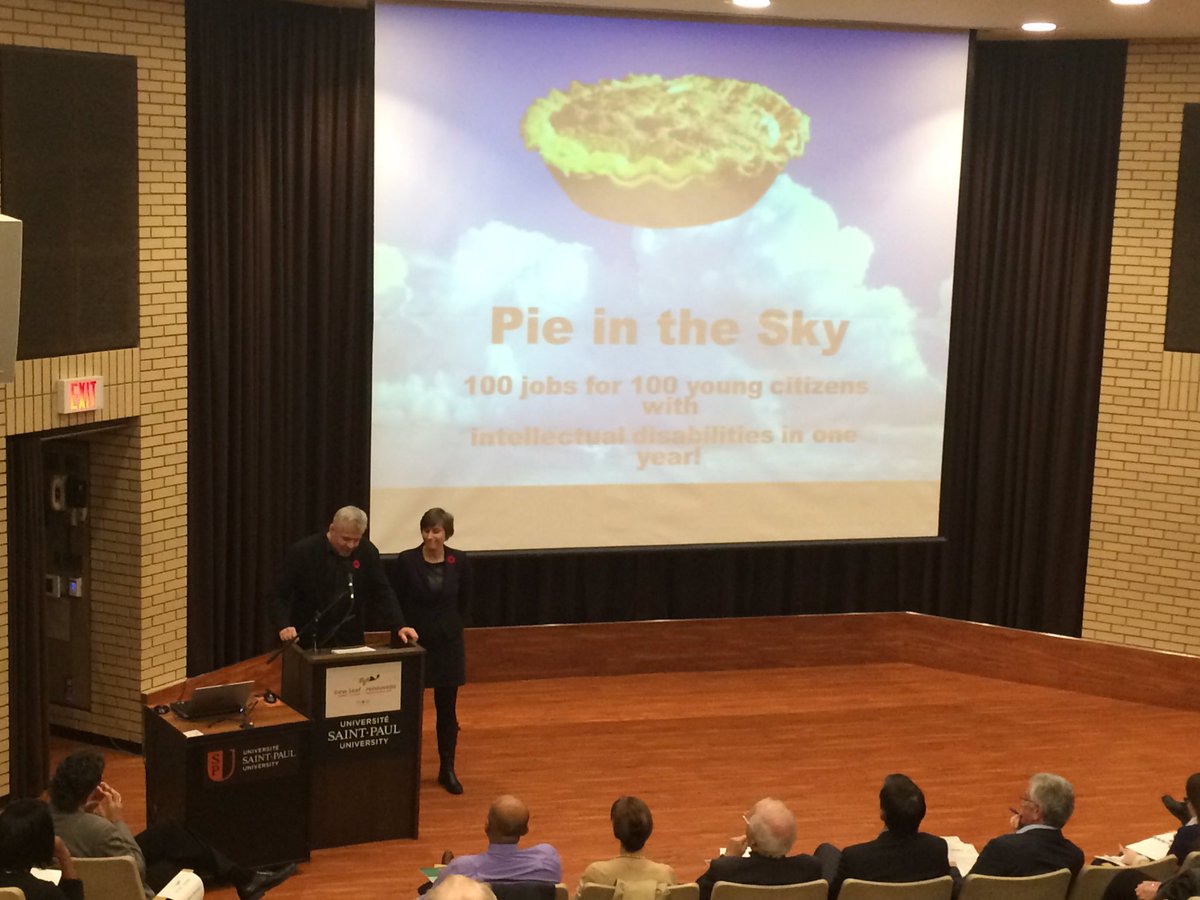 OttCommFdn's tweet photo. Final presentation by @LiveWorkPlay of Pie in the Sky employment initiative for local youth with intellectual disabilities #newleaf https://t.co/2eXOoT58S7