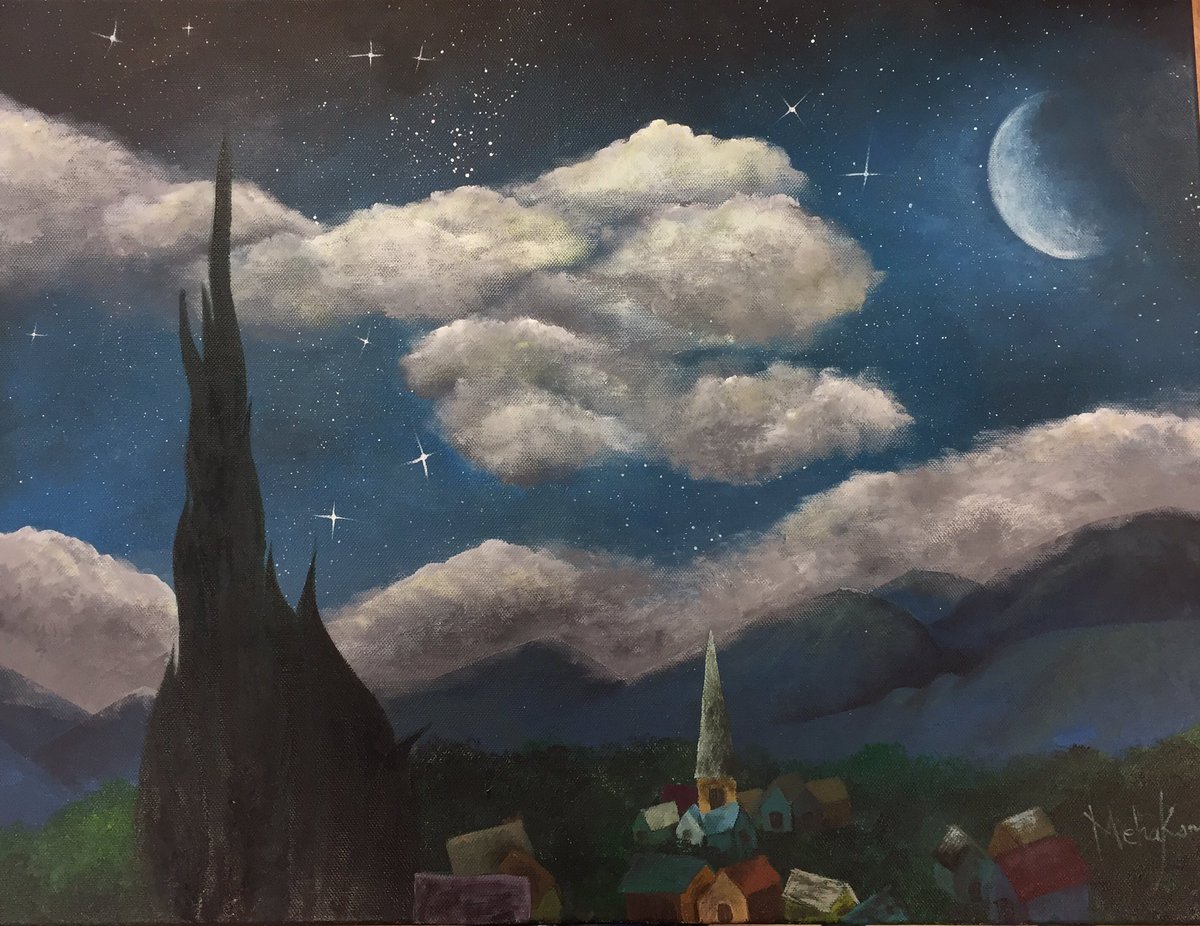 Grade 12 acrylic painting, Mehak Sagar