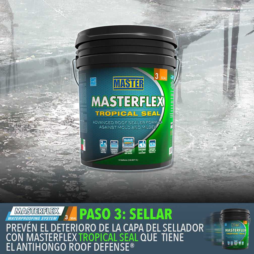 MasterPaintsPR's tweet photo. SELLA EL TECHO: PASO 3–Aplica el #Masterflex #TropicalSeal, que previene los hongos en la superficie del sellador. https://t.co/cnyv81VbEv https://t.co/esjG3eRGnE