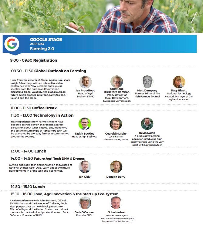 FARMING 2.0 is kicking off tomorrow!  If you are interested in #agri #farming #digital this is for you! Last tickets remaining! #NDW16