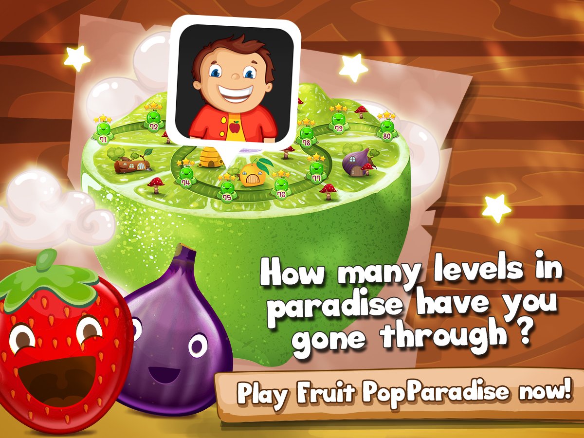 Post a screenshot of your position on the Fruit Island in the comments below!