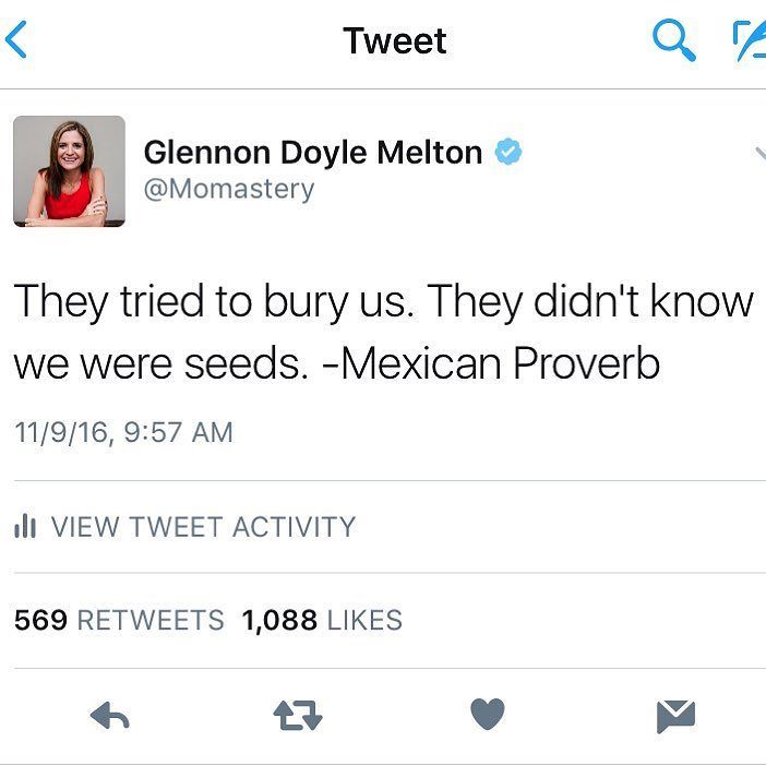 GlennonDoyle's tweet image. instagram.com/p/BMmG9uhhaUu/