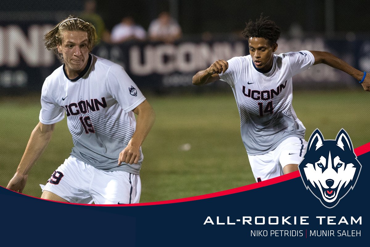 jazz Palabra organizar UConn Men's Soccer on Twitter: "Freshmen Niko Petridis and Munir Saleh  recognized as All-Rookie team members! https://t.co/QpPa8Juict" / Twitter