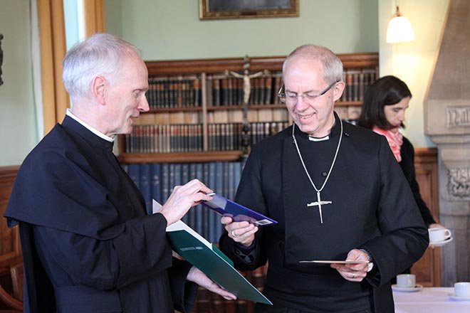 downsideabbey's tweet photo. The Archbishop of Canterbury @JustinWelby visits Downside... https://t.co/4Y0fuJoVsM #ABofC https://t.co/9Cz2RA9IMA