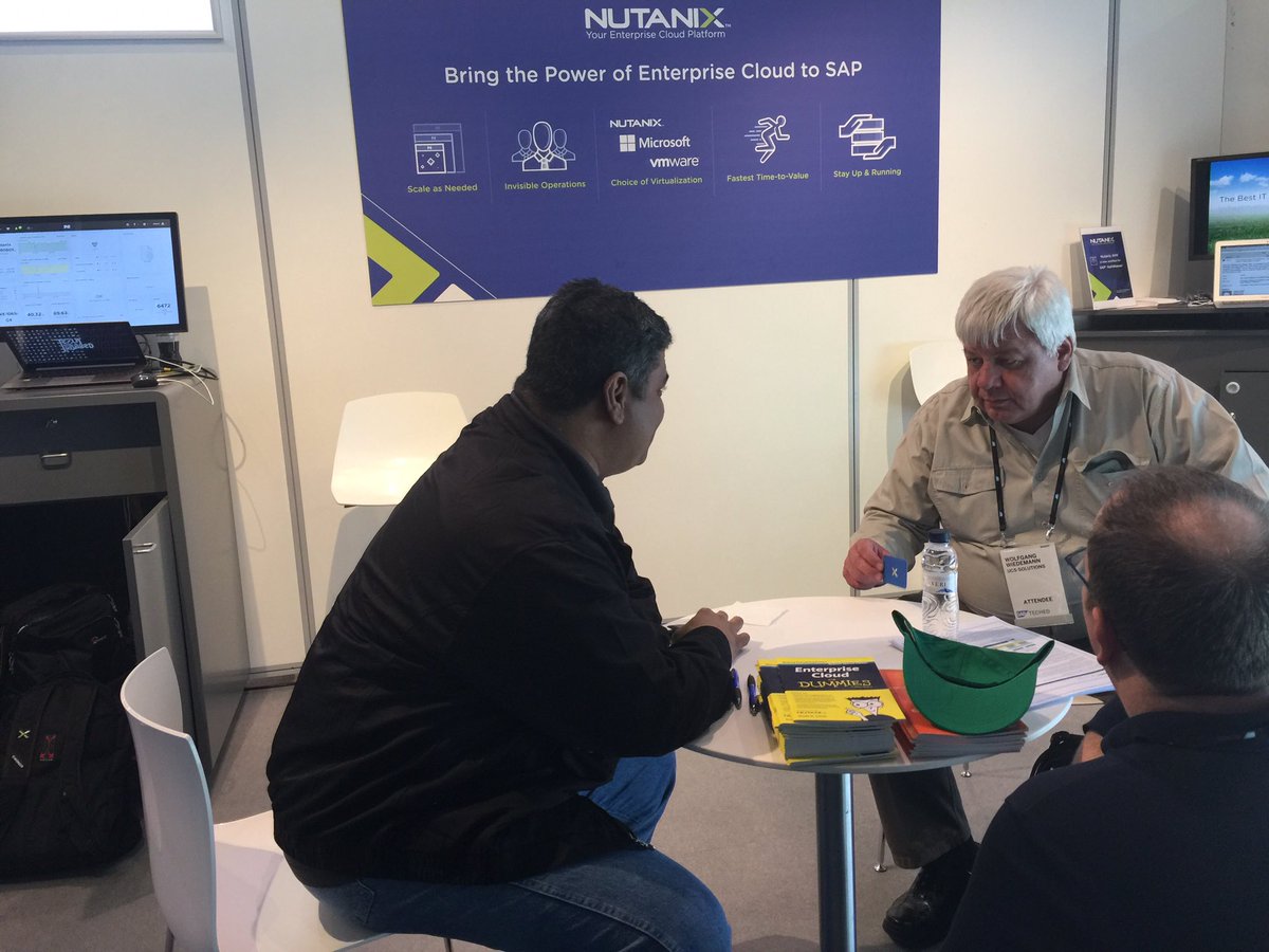 FrankStegge's tweet image. Speaking with Nutanix customers at #SAPTechEd Barcelona is always a pleasure! #sapnetweaver #ahv #enterprisecloud