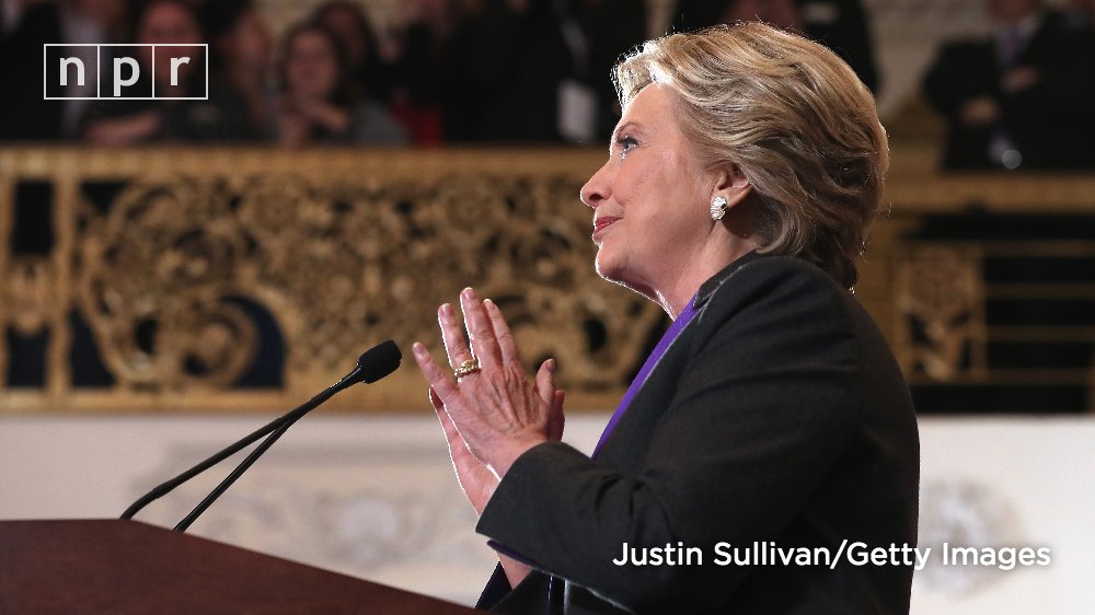 "Never stop believing that fighting for what’s right is worth it."  -- Hillary Clinton n.pr/2fyvomO