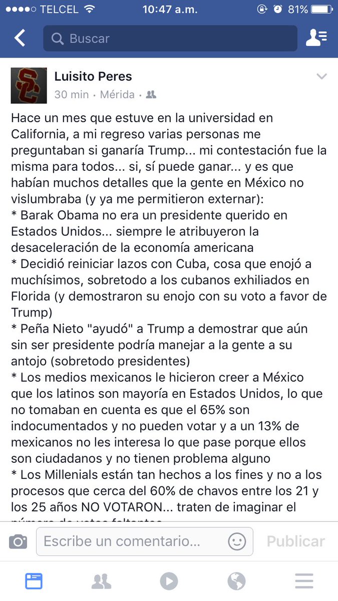 magicisalways's tweet photo. El análisis por parte de mi maestro de ventas de la universidad. #TrumpPresident #ElPoderDelMarketing https://t.co/nCymq4PPXx