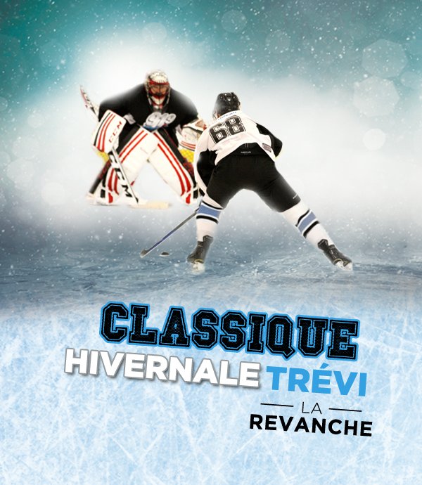 CLASSIQUE HIVERNALE Trévi VS le <a href="/919sports/">919sports</a> !
Le 10 Décembre 2016 à 13h00 au Complexe Sportif Guimond.
Pour le <a href="/ClubDejeuner/">Club des petits déjeuners</a> #classiquetrevi