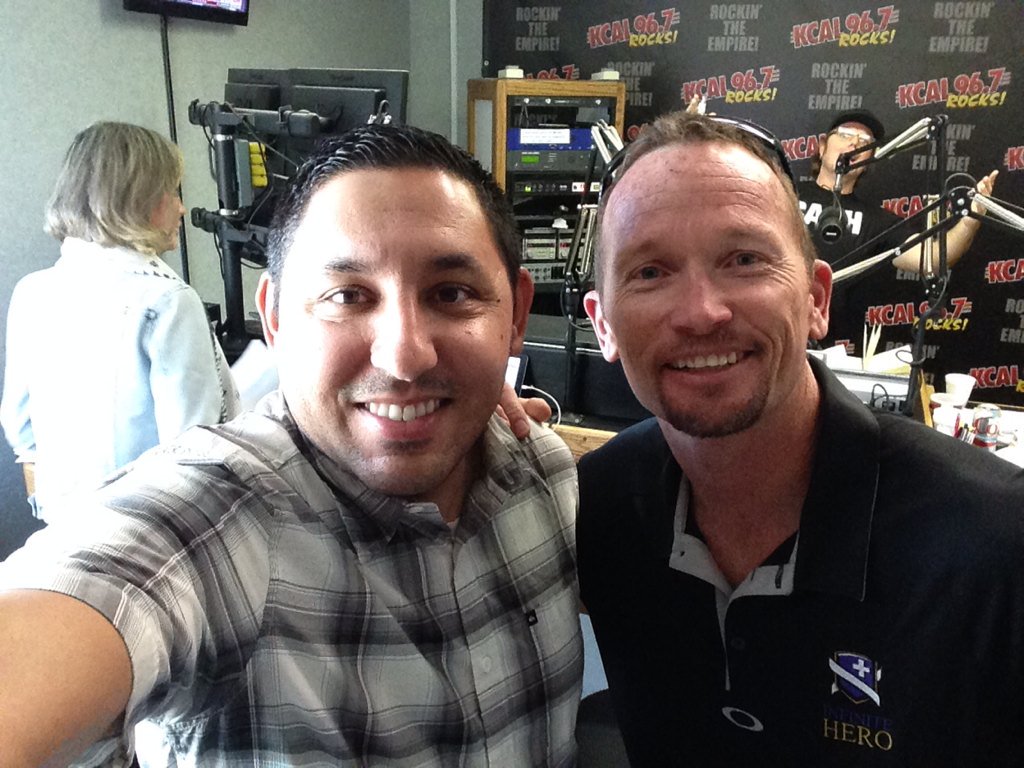SportswithPep's tweet image. #FastJack in the house at #KCAL 96.7 FM this morning! #NHRA #JackBeckman