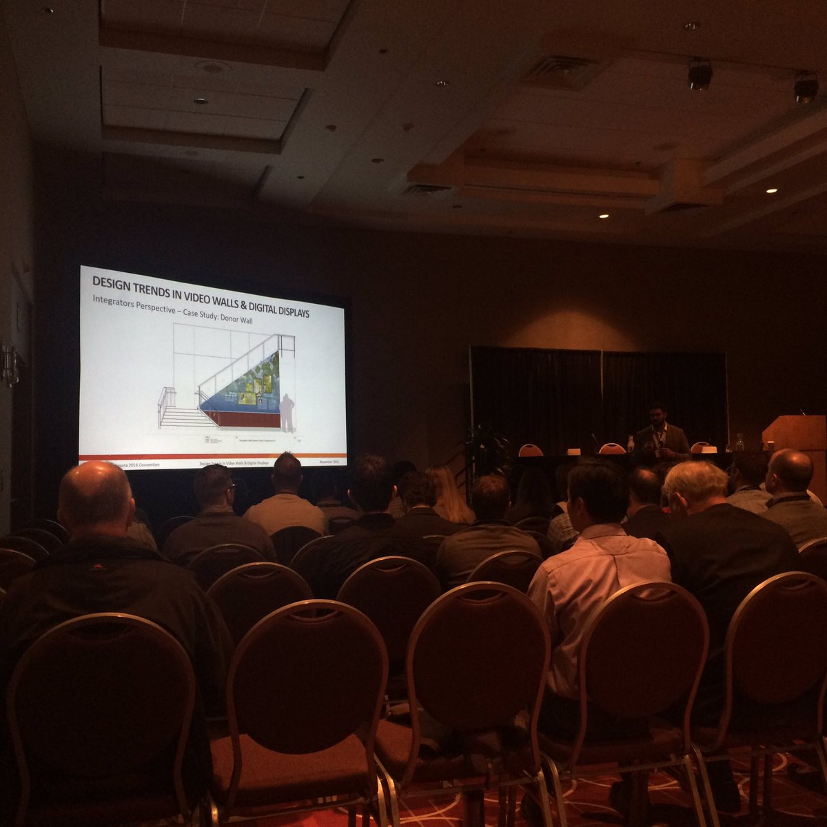 At the #aiamnconv giving a talk on video wall trends. Let us know how we can help your next project shine!