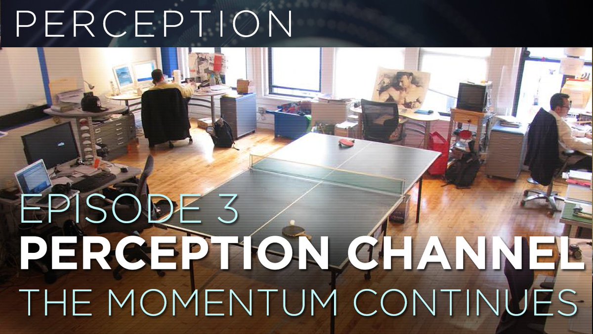 exp_perception's tweet photo. Episode 3 of #ThePerceptionChannel "The Momentum Continues" is now live. More work, new space. https://t.co/4dchPgREpu #insideperception https://t.co/GPRdh0A9gq