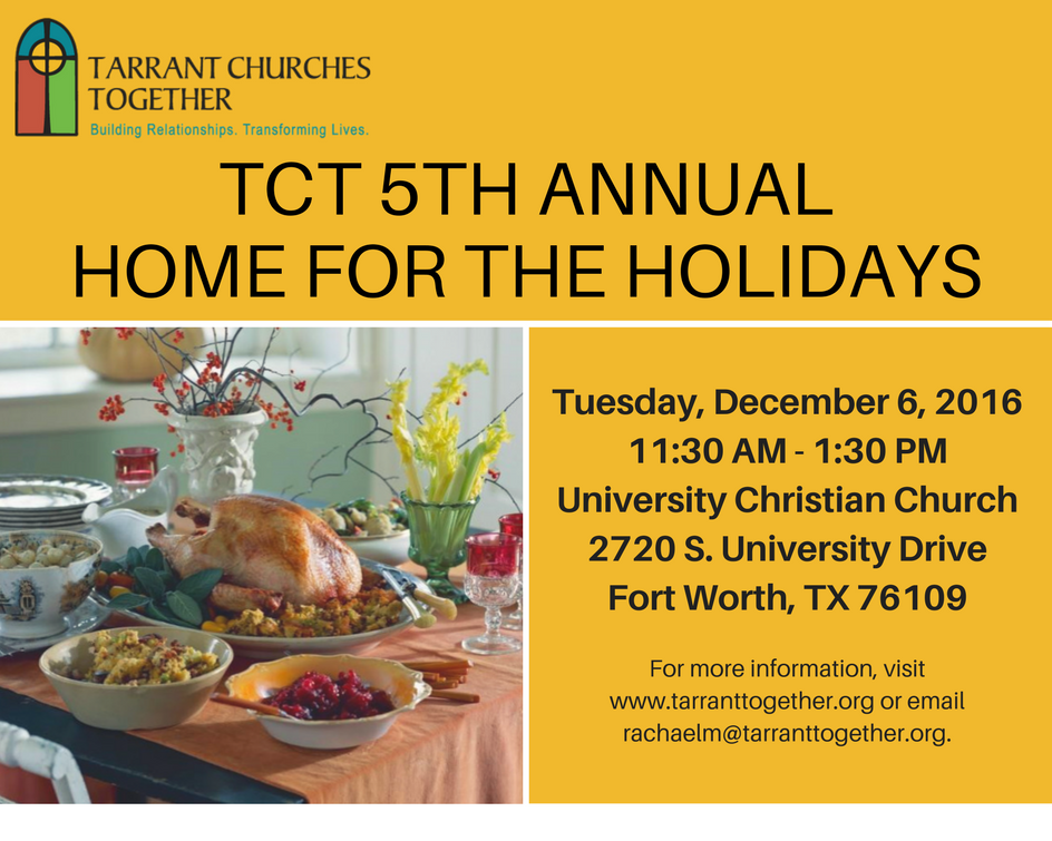 TarrantTogether's tweet photo. Join the party! https://t.co/izdrWBZbBG or email rachaelm@tarranttogether.org.
#tcthomefortheholidays   #transforminglives https://t.co/cJoEXNJH0M