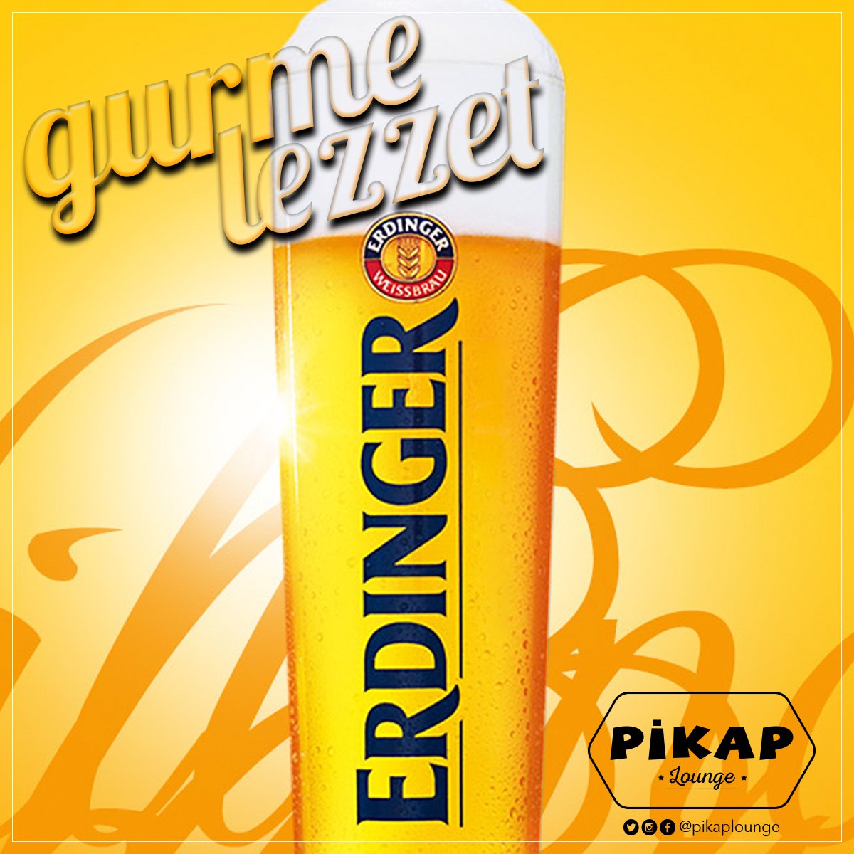 pikaplounge's tweet photo. Kokusu ve yoğun aromasıyla bu lezzet vazgeçilmeziniz olacak. Erdinger Pikap'ta! #pikaptayaşam #erdinger 🍻 https://t.co/vksAdl2Vcw
