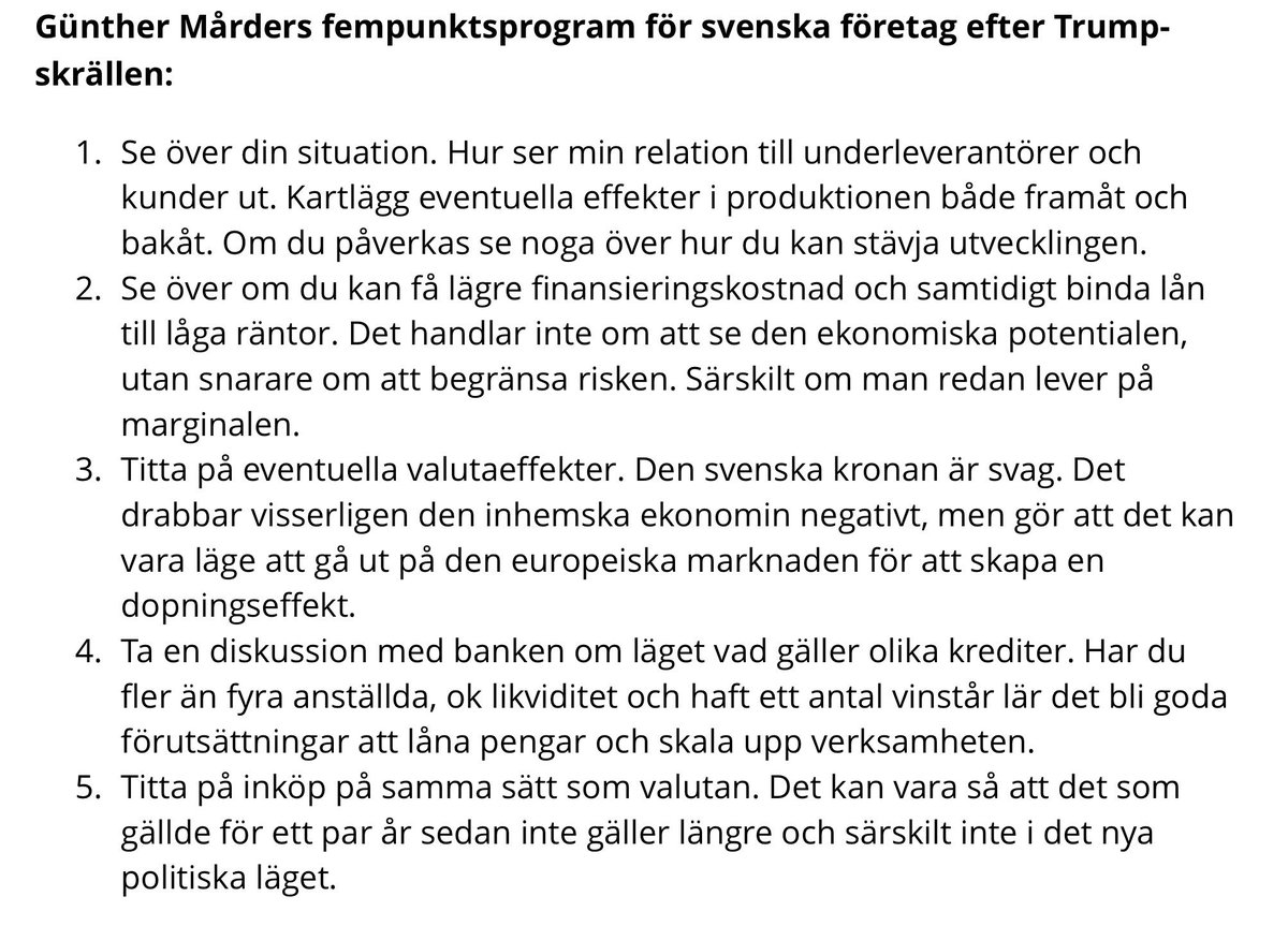 gunthermarder's tweet photo. Här är 5 tips till alla företagare som vill stärka sin situation i denna stökiga värld: https://t.co/gGH5jF3B0H #storastyrelsedagen https://t.co/R55hZi6Qhv