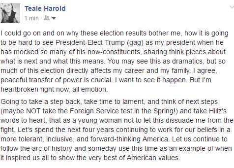 tealeh11's tweet image. In case you were wondering how I feel this morning... #electionthoughts #imstillwithher