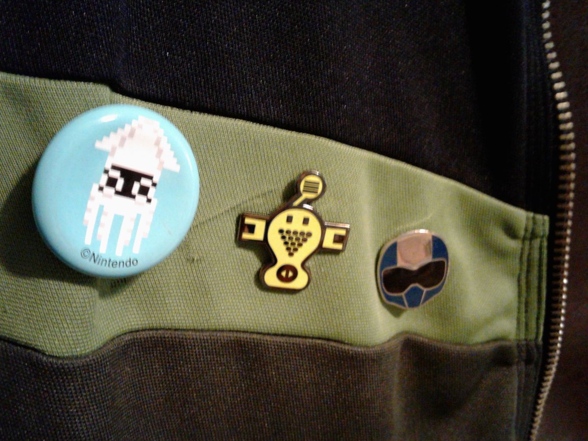 It's now on my favorite jacket next to my other favorite pins.