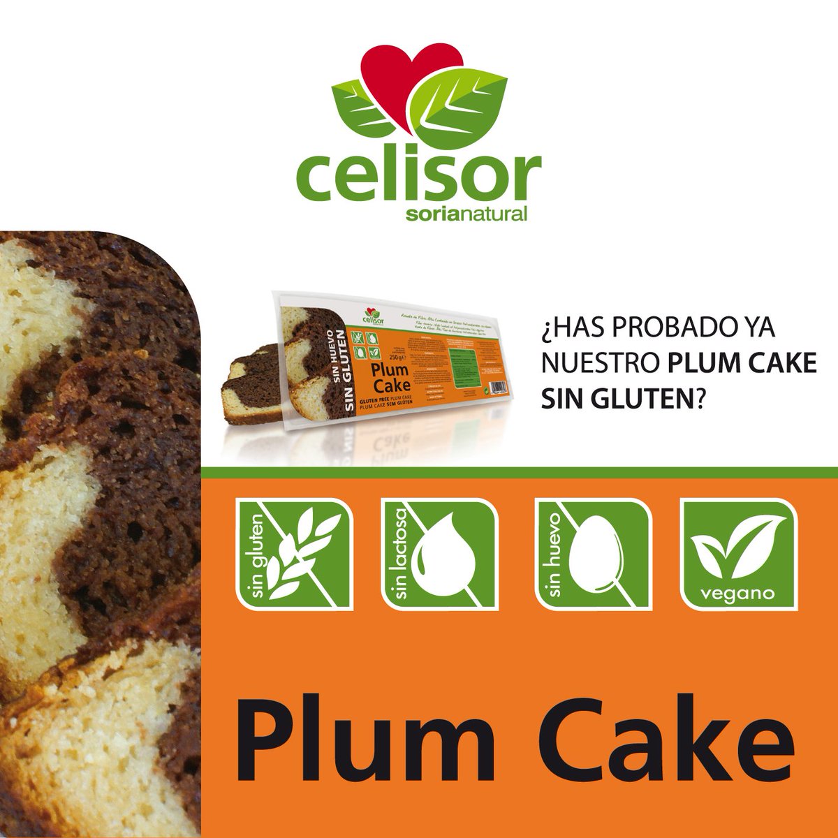 SoriaNatural's tweet photo. ¿Quieres una #merienda 🔝 pero #singluten, #sinlactosa y #sinhuevo? ¡Prueba nuestro #PlumCake de #Celisor! ¡Muy rico y apto para todos! https://t.co/X5IewbncQh