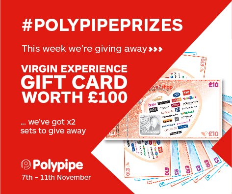 plumbaseuk's tweet photo. Enter for your chance to #WIN one of two sets of vouchers worth Β£100! #InItToWinIt #PolypipePrizes π°π°π° https://t.co/smaRlsep86