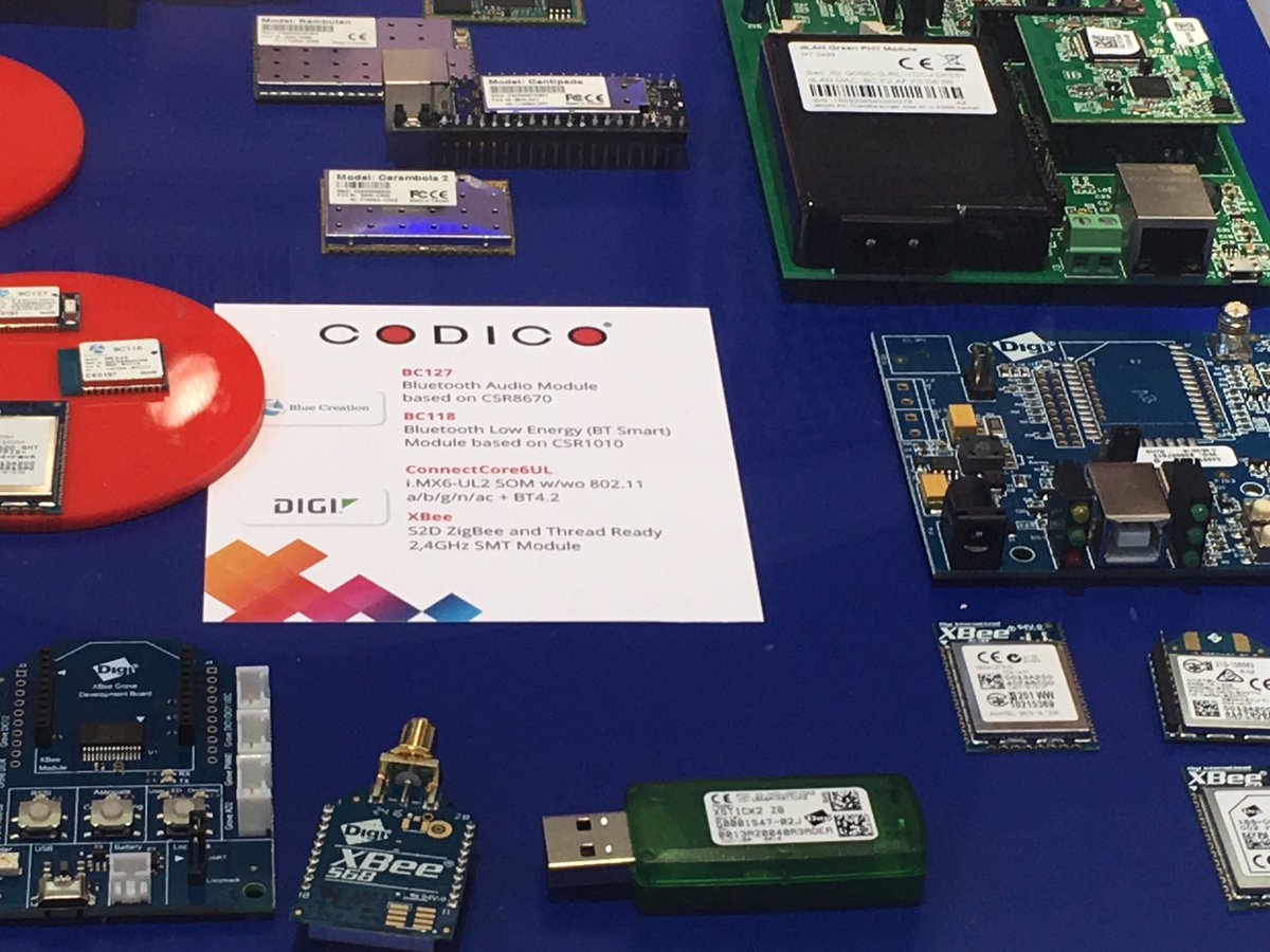 digidotcom's tweet image. Check out our @XBeewireless looking good on display at #Codico Booth 507 in Hall A5 #ele16