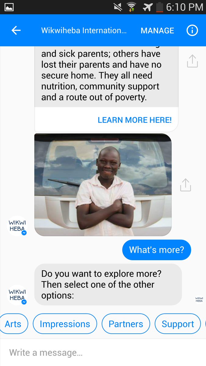 Chat with our new chatbot on <a href="/facebook/">Facebook</a> and messenger to learn more about us and our work on the #SDGs in Rwanda: facebook.com/pg/wikwihebain…