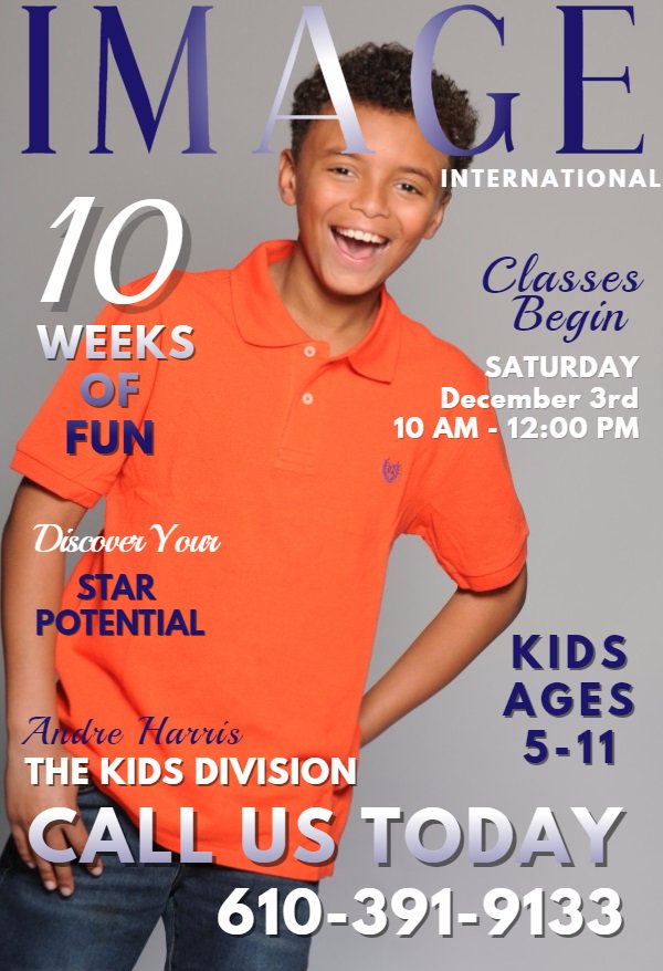 Image_Intl's tweet photo. Our next Kids Modeling &amp; Acting class starts 12/3! Get registered before it's too late! :) https://t.co/bxxrN9calB