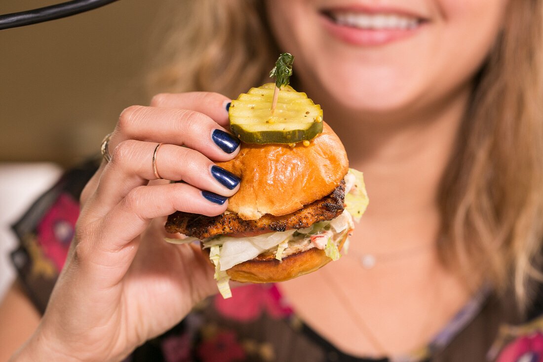 Slide on into this Wednesday with our Fish Slider TRIO--only $12!

P.S. Only one slider pictured because she ate the other two so fast.