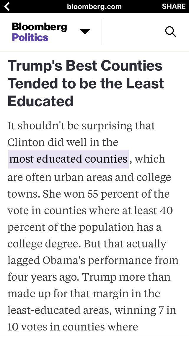 debstephable's tweet image. This is the population that chose for everybody else... good job America! #BloombergPolitics