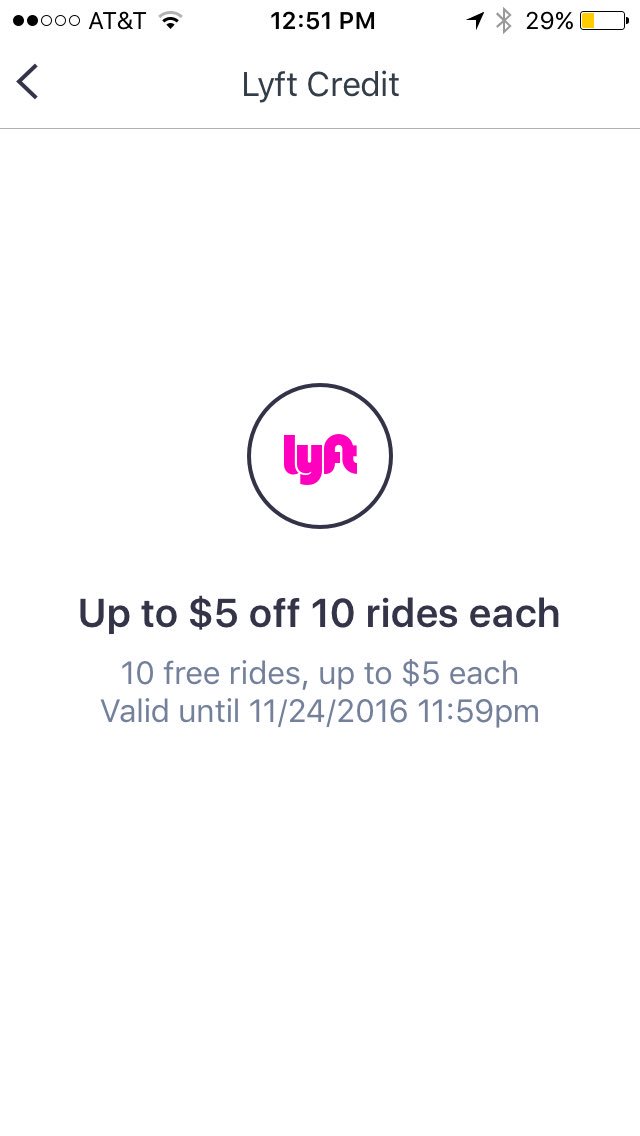 Lyft new user credit Clearance