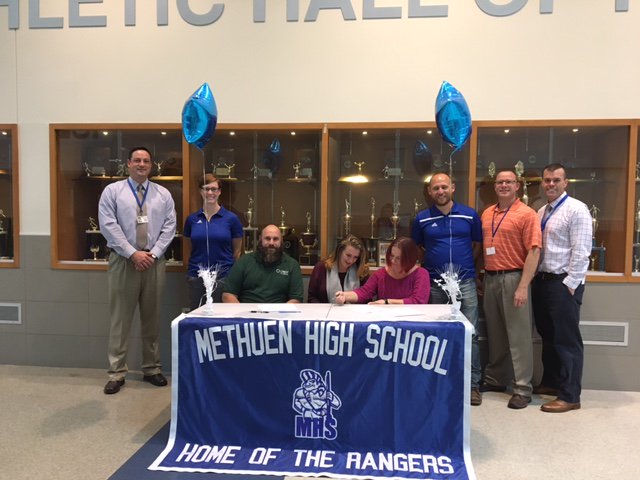 methuensports's tweet photo. Congrats to @FaretraRose for signing her #NLI today! Hannah rows for the Methuen Crew team out of @essexrowing in Methuen!! @universityofri https://t.co/EbzAb4yXOD