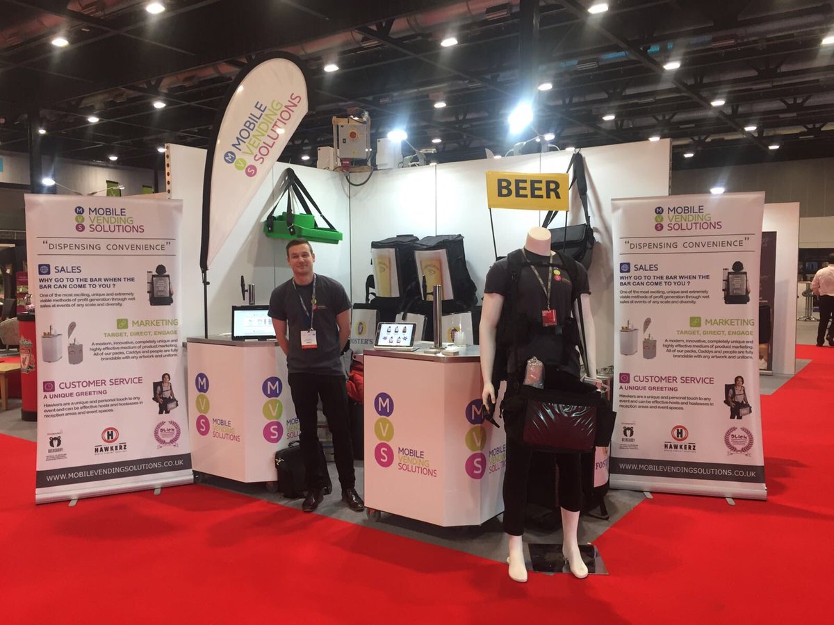 WeAreMVS's tweet photo. We had a great two days at @VenueExpo in #Liverpool and met some fantastic people! #network #Events #mobilevending https://t.co/gjC5JcMEx7