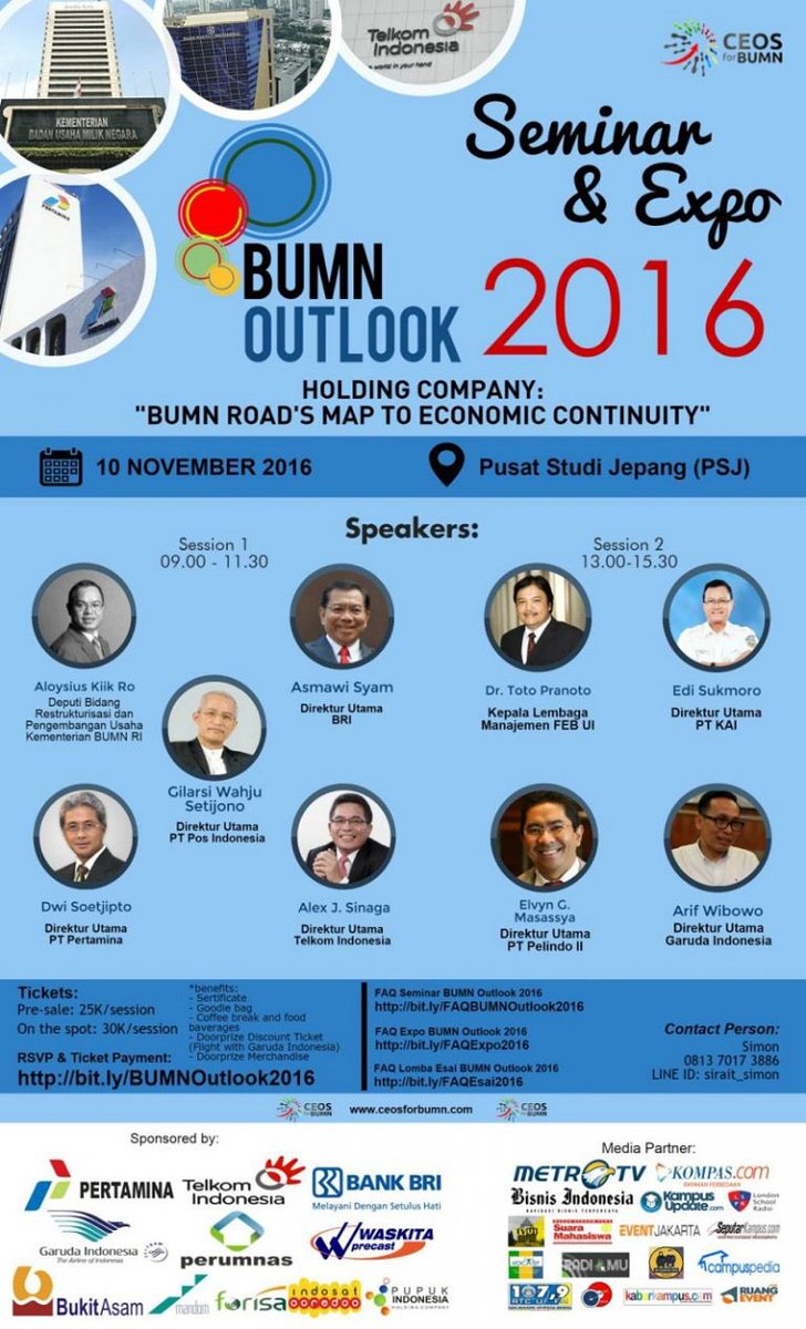 event_UI's tweet photo. TODAY! BUMN Outlook 2016 https://t.co/B4lCKnfx7Z @ceosforbumn @BEMFEBUI https://t.co/rLEGl3Sqcy