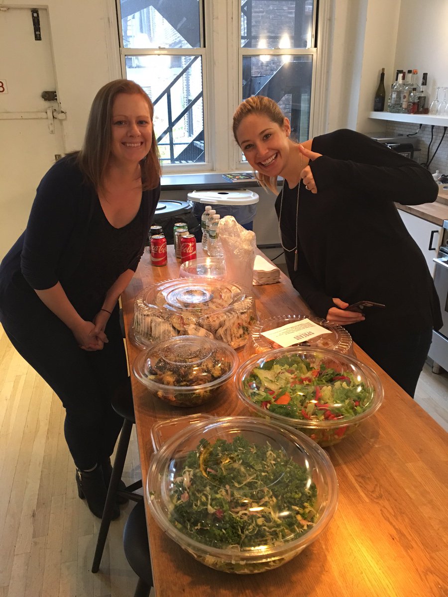 spreadsny's tweet image. Happy ladies! @christianoth #catering #lunch #yummy #sandwichheaven