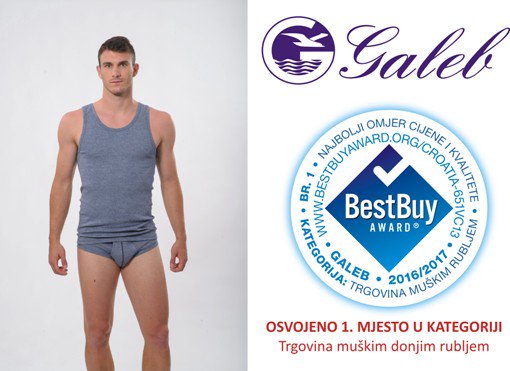 Ponosni nositelji certifikata BestBuy 2016/2017 za osvojeno prvo mjesto u kategoriji: Trgovina muškim donjim rubljem

Vaš Galeb, Omiš :-)