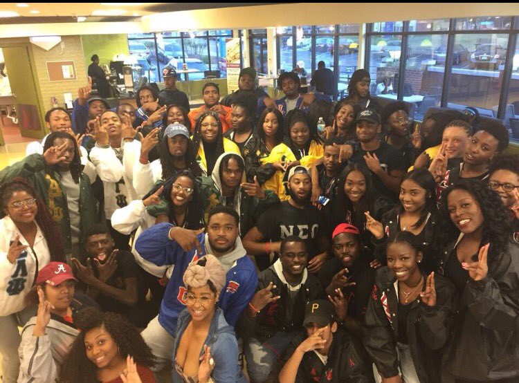 ChannSpeaks's tweet photo. We was lit with the mannequin challenge ๐ฅ๐ฅ #RepYoFratOU https://t.co/sbuakQMO6p