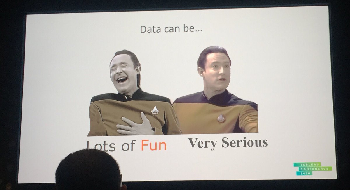 My absolute favorite slide of the day. Thank you <a href="/VizPainter/">Joshua Milligan</a> !!! #FunOrSerious